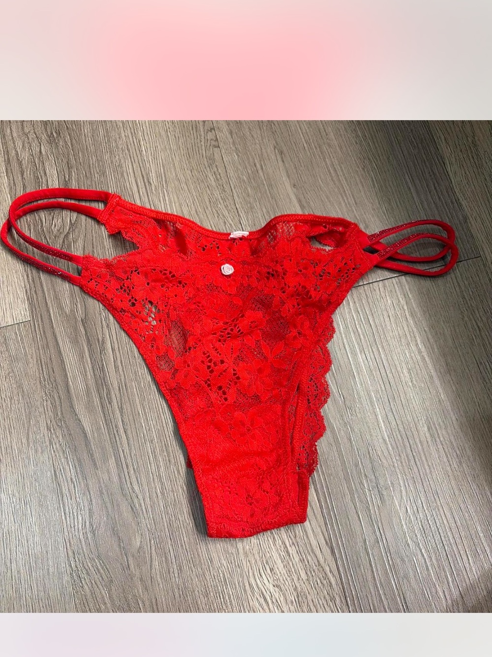 Victoria’s Secret Rhinestone Strap Panty Size Large